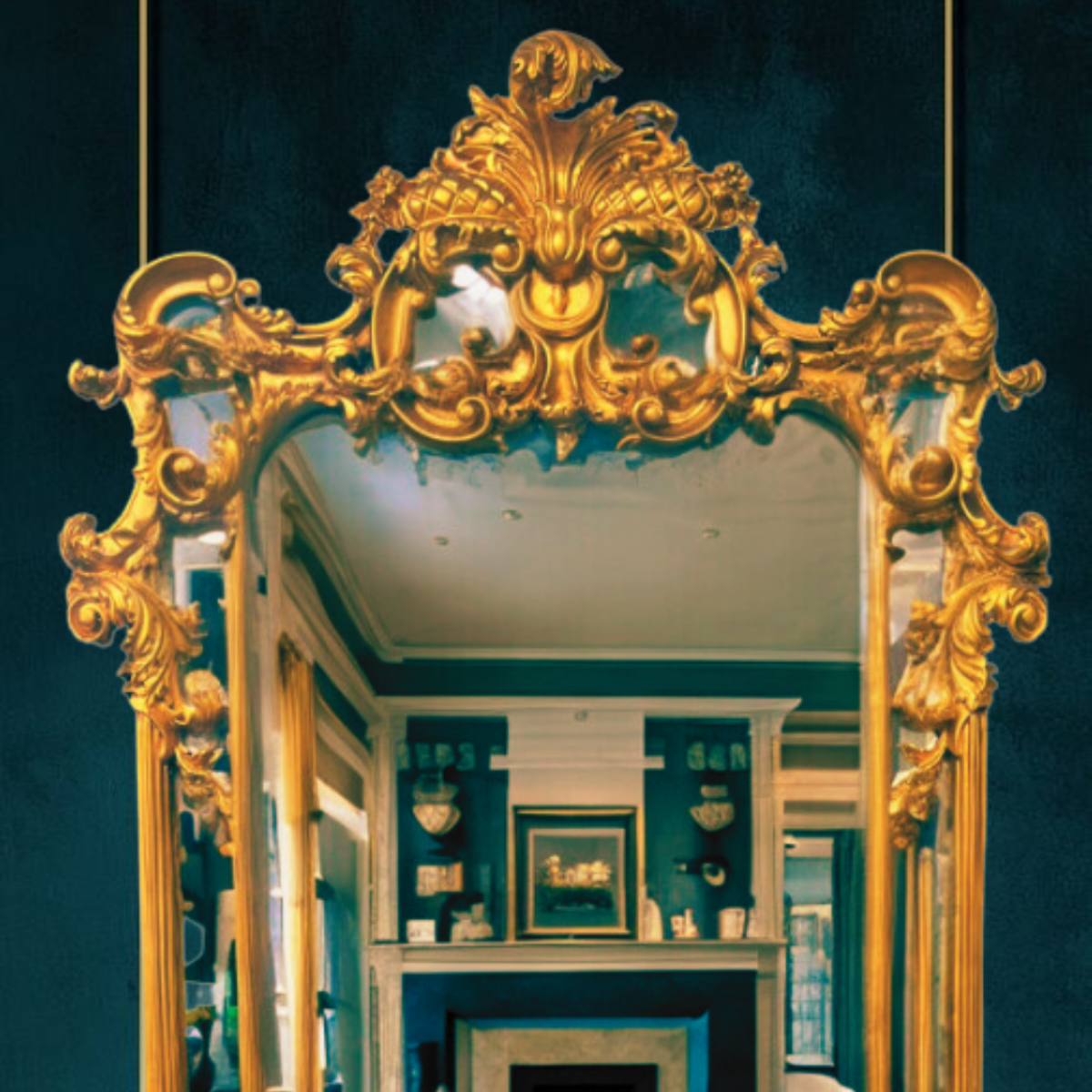 Meredith Gilded Egyptian Mirror